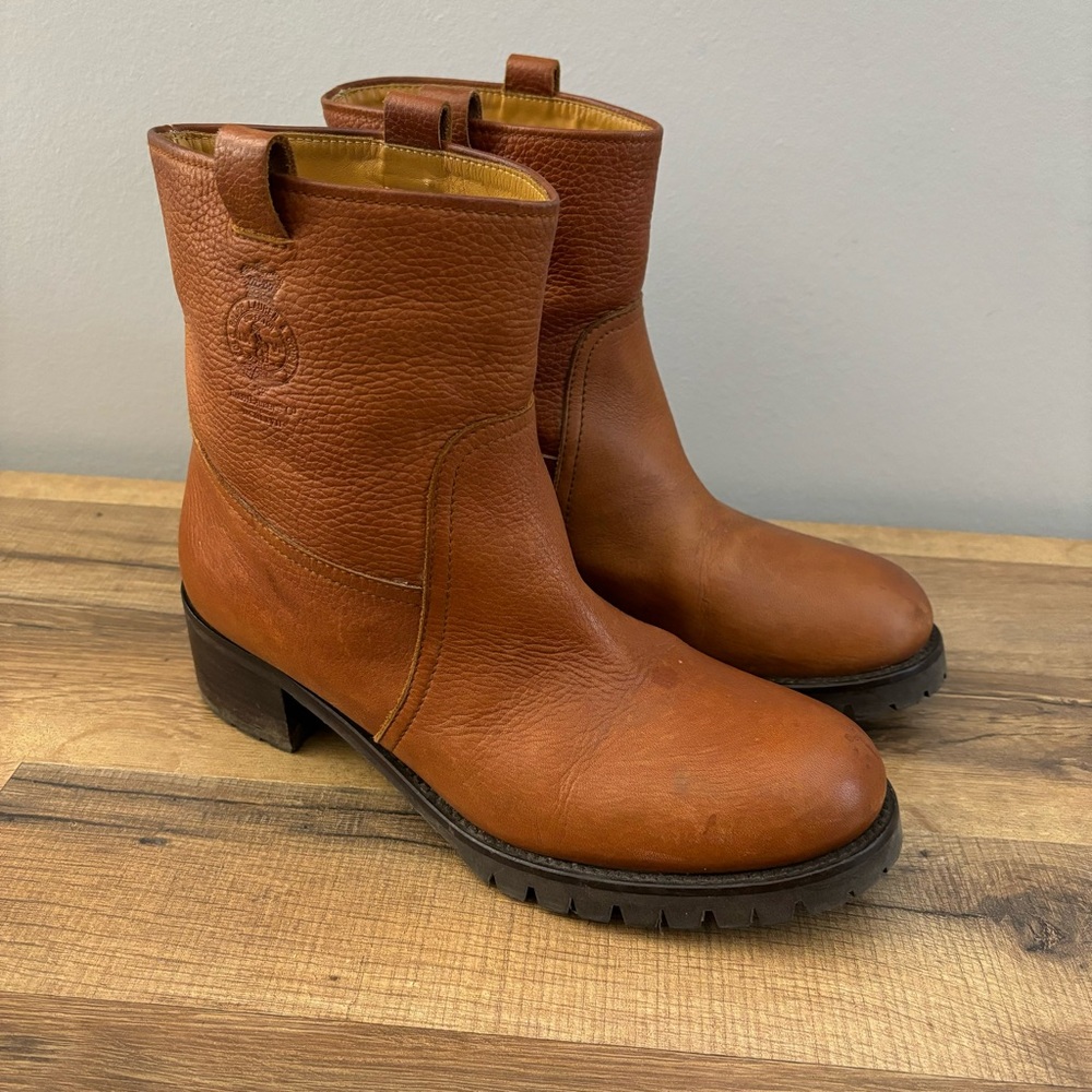 Polo Ralph Lauren Chunky Heel Leather Chelsea Boot Bootie Women’s